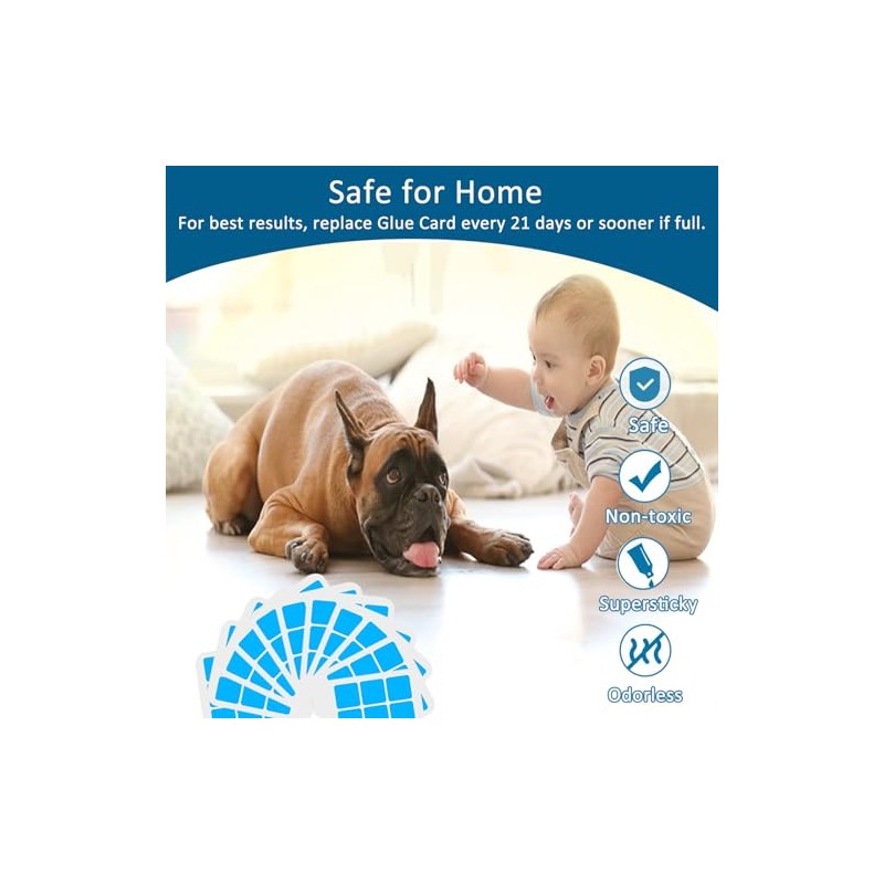 40 Pack Refill Glue Cards Compatible with Safer Home Fly