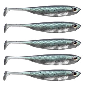 QualyQualy Soft Plastic Lures Swimbait Paddle Tail Shad Lure Bass Bait Shad Minnow Soft Bait for Trout Walleye Crappie Pike 2.75in 3.14in 3.94in (Color 4, 2.75" - 6Pcs)