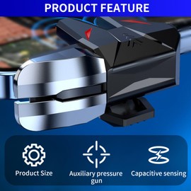 1 Paar Mobile Gaming Trigger für PUBG & Call of Duty, 4 Buttons L1R1 L2R2 Auslöser Joystick Gaming Gadgets, Mobile Controller Handy Kompatibel mit Smartphone Android iOS