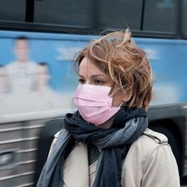 KAV® 50 pack 3 Ply Disposable Face Masks | Face Covering | High Filterability, Suitable For Sensitive Skin Breathable Face Mask (50, PInk)