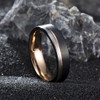 King Will LOOP Tungsten Carbide Wedding Band 6mm Rose Gold