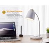Bostitch Office LED Desk Lamp, Wireless Charging, Dimmable, Adjustable Color