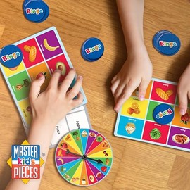MasterPieces Juegos para niños - Juego de Bingo de Comida