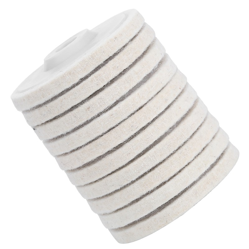 10pcs Angle Grinder Polishing Discs Wool Buffing Grinding Wheel Pads