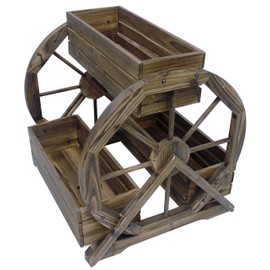 Leigh Country TX 93968 Wagon Wheel Outdoor Planter