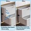60 Sets Plastic Drawer Stops Non-Slip Drawer Stopper for Dressers,