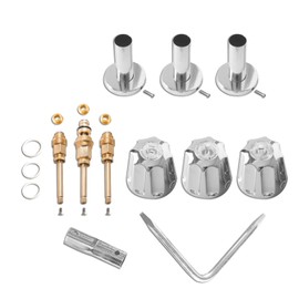 SENTO Bathtub and Shower 3 Handle Tub Trim Set For Gerber Faucets Bathtub Shower, Easy Installation, Heavy Duty Metal, Polished Chrome