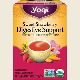 Yogi Sweet Strawberry Digestive Support Tea 16 Teabags