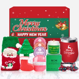 HAISHAN SHOWER Christmas Gifts for Women Men Best Friends Female Sister Mom Wife Her Girlfriend Boss Teacher Nurse Coworker Bestie, Unique Birthday Gifts for Women Who Have Everything, Red