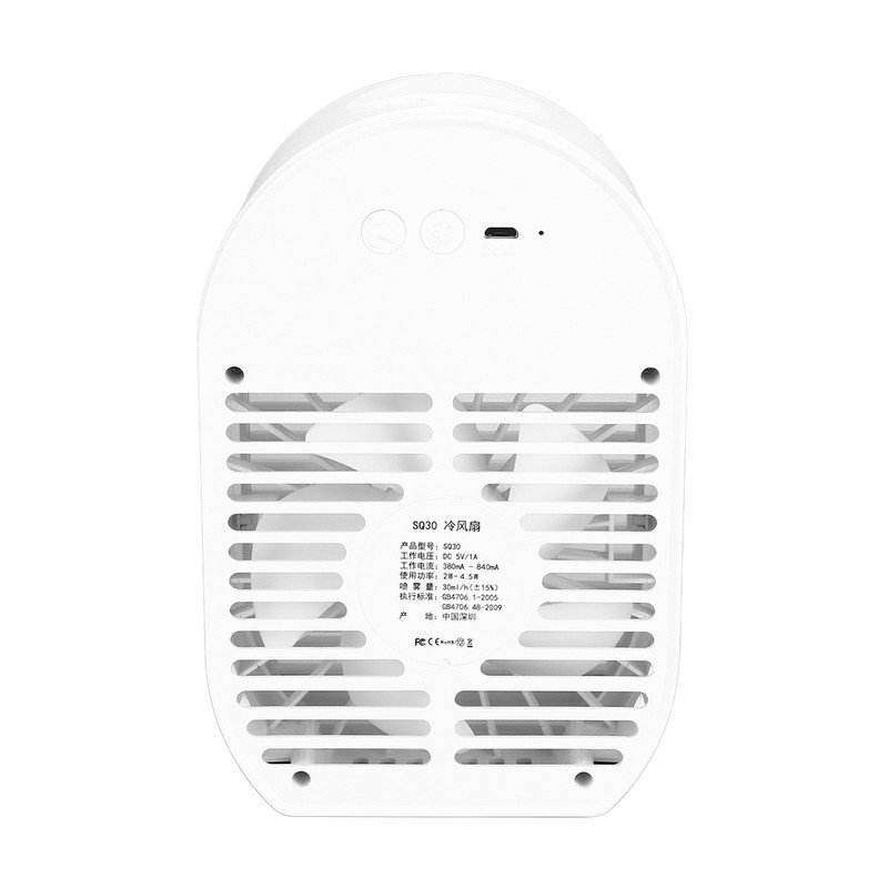 100mL LED Air Cooler Portable Desktop Cooling Fan USB Powered