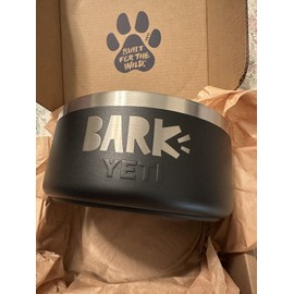 Yeti Boomer 4 cup 32 oz Bark Dog Bowl Black Super Chewer Sealed Free Shipping