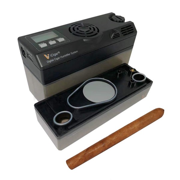 Le Veil iCigar DCH-12V6 Electronic Digital Intelligent Cigar Humidifier 25~600CT for Wooden Humidors