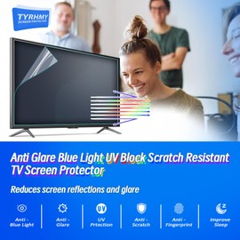 TYRHMY Anti Glare Screen Protector for 43 Inch TV - Matte Anti Blue Light, Anti-Reflection Protector 43 Glare Screen Film Optimising Glare on TV Screens