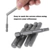 Bestgle 10pcs 5/64-5/16 Magnetic Inner Hexagon Head Screwdriver Bits Set
