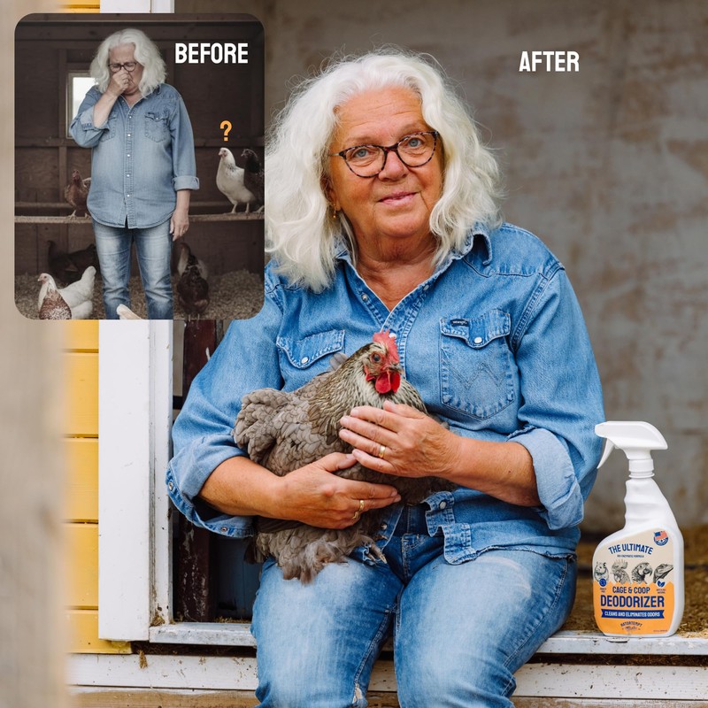 Hatortempt Chicken Coop Deodorizer & Cleaner Spray - 32 Oz,