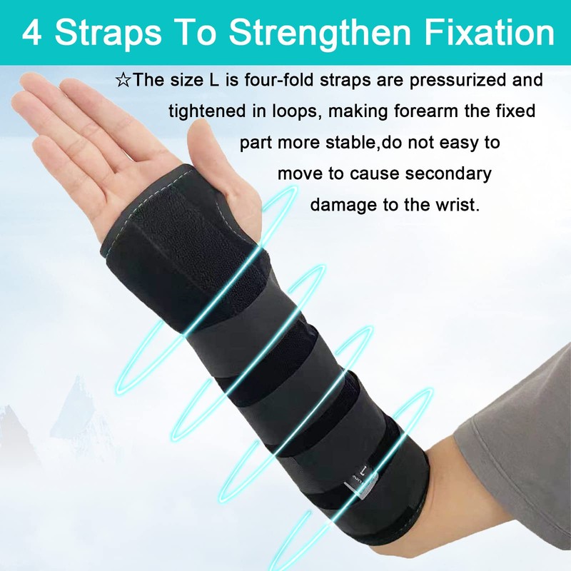 TANDCF Unisex Forearm and Wrist Support Splint Brace Double Fixation