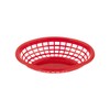 G.E.T. OB-734-R Oval Serving/Bread Basket, 8" x 5.5", Red (Pack