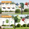 tinnmao Bird Feeder Pole 100 Inch with Squirrel Baffle and