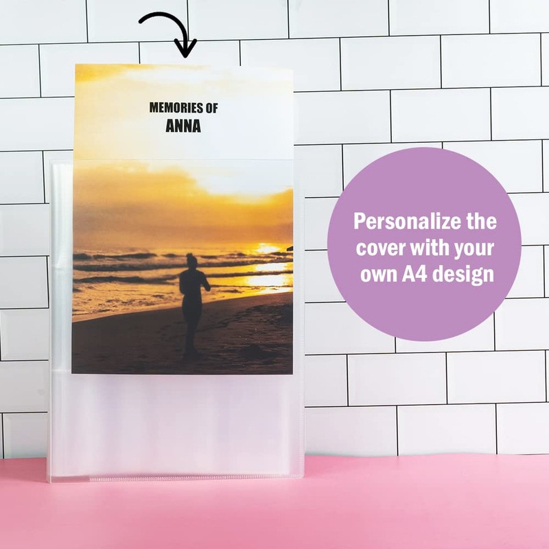 QILZO® Instant Photo Album 30 Pages 270 Pockets Transparent Photo