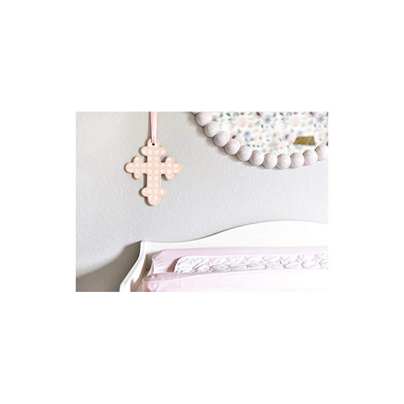 Coton Colors Gingham 10" Cross (Pink)