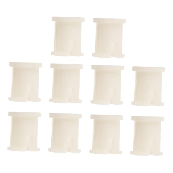 TEHAUX 10pcs Caster Socket Inserts for Chair Feet Wheel Sleeves