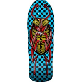 Powell Peralta Mike Vallely Bug Reissue Skateboard Deck, Blue/Red Foil, 9.85" x 30"