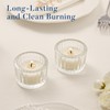 Crenovo Tea Lights Candles 100 Pack, Natural Soy Wax Tealights