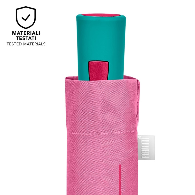 PERLETTI Multicoloured Automatic Umbrella for Women with Dots - Pocket