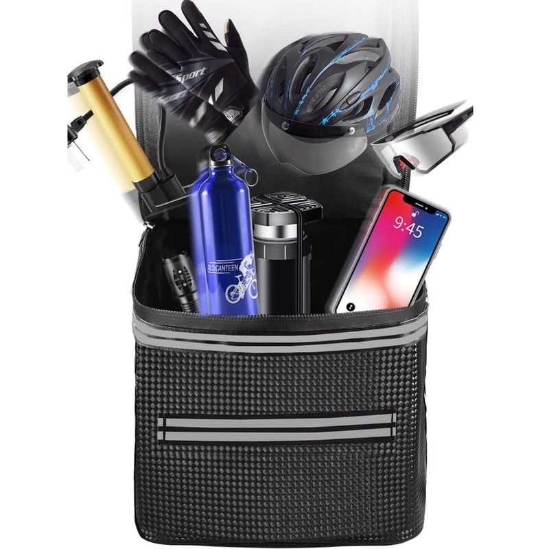 TTBDDM Bicycle Pannier Rack Bag, Bicycle Rear Bag with Reflective