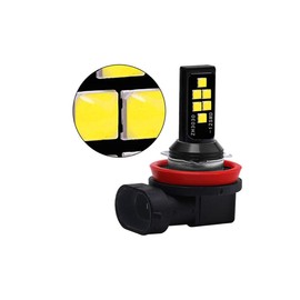 SOCAL-LED LIGHTING 2x H11 H8 LED Fog Light Bulb for Powersports Advanced 3030 SMD Bright Colorful Daytime Running DRL Lamp, Golden Yellow