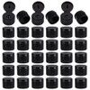 OLYCRAFT 36Pcs 24/400 Flip Top Screw Caps Black Flip Top