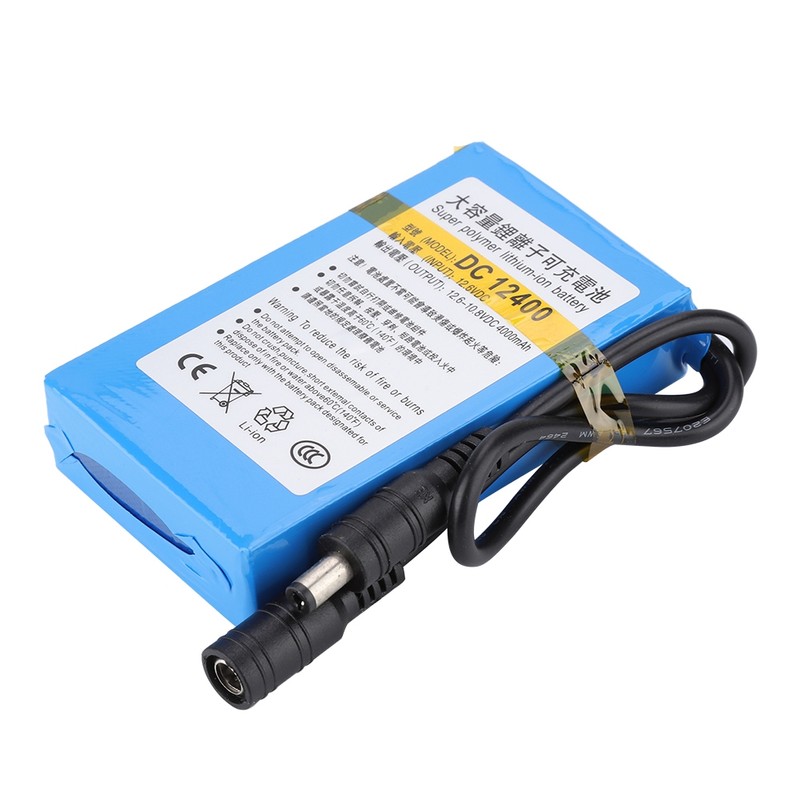 DC12400 12.6V 4000mAH Rechargeable Polymer Lithium Battery Charge/Discharge Protection
