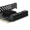 Expansion Card PCIE to 6Port SATA3.0 Hard Disk 6G PCIE3.0