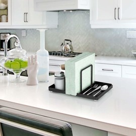 Napkin Holder for Table,Standing Paper Napkin Storage,Black Napkin Holder,Napkin Dispenser,Standing Tissue Paper Dispenser,for Kitchen Dining Countertop Table Decor