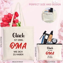 Mama Gift Canvas Tote Bag with Cosmetic Bag, Shopping Bag, Mum Cotton Bag, Fabric Bag, Shopper Women's Tote Bag, Handbag, Gift Idea for Mother for Birthday, Mother's Day, Christmas