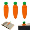 3 Pcs Silicone Bookmarks Cool Unique Bookmarks Corner Bookmark Carrot