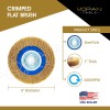 Mopani 1-Pc 6" INCH ROUND BRASS WIRE BRUSH WHEEL FOR