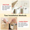Stainless Steel Kitchen Hanging Trash Can with Lid and Inner