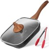 ESLITE LIFE 11 Inch Nonstick Grill Pan with Lid for