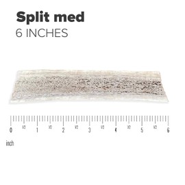 BIOPRONEXT Split Elk Antlers - Naturally Shed, Long-Lasting - Premium Dog Chews (Medium, 6 inches)