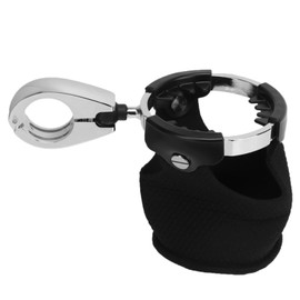Motorcycle Cup Holder,Universal Water Bottle Drink Cup Holder with 360 Degrees Swivel Ball Mount Universal Fit for Motorcycle ATV UTV Boat Kayak