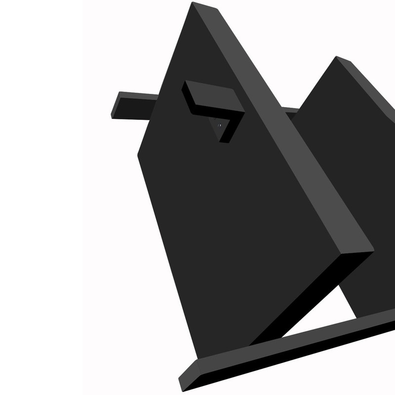 eHemco Modern 5 Tier Leaning Wall Ladder Bookshelf Organizer, Storage