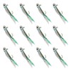 YZD Silverside Minnow Crappie Jig 12pcs (Green)