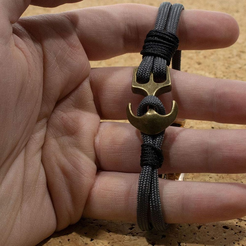 Paracord Planet Two Hole Clasps – Anchor, Bronze (25 Pack)