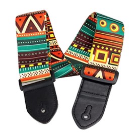 DAQIEPIN Guitar Strap Guitar Accessories Adjustable Design Folk Heat Transfer Polyester Cotton Print Personality Retro Guitar Bass Ukulele Musical Instrument Strap Personality Polyester Strap, tree