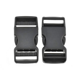 SGH Pro Quick Side Release Buckles 0.75' Wide Dual Adjustable Clips Snaps No Sewing Heavy Duty Plastic 7 Pack Replacement for Nylon Strap Webbing Survival Paracord Backpack Fanny Pack Waist Strap