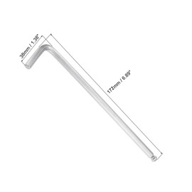 Unifizz 6mm Ball End Hex Key Wrench, L Shaped Long Arm Cr-V Allen Wrench Repairing Tool