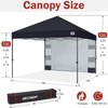ABCCANOPY Pop Up Canopy with Sidewall,10x10 Outdoor Canopy Tent with