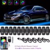 LCH NEW 12x RGB LED Pods Rock Light Kit Underbody
