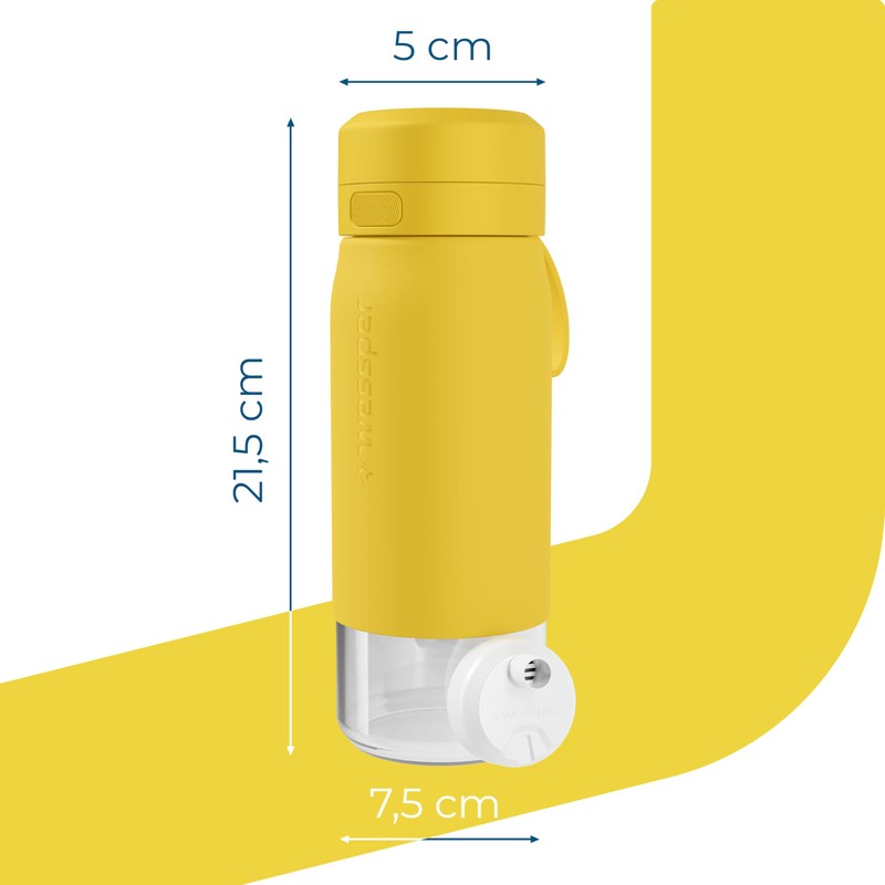 Wessper Actitex Disc Water Filter Water Bottle, 500 ml, Bottle